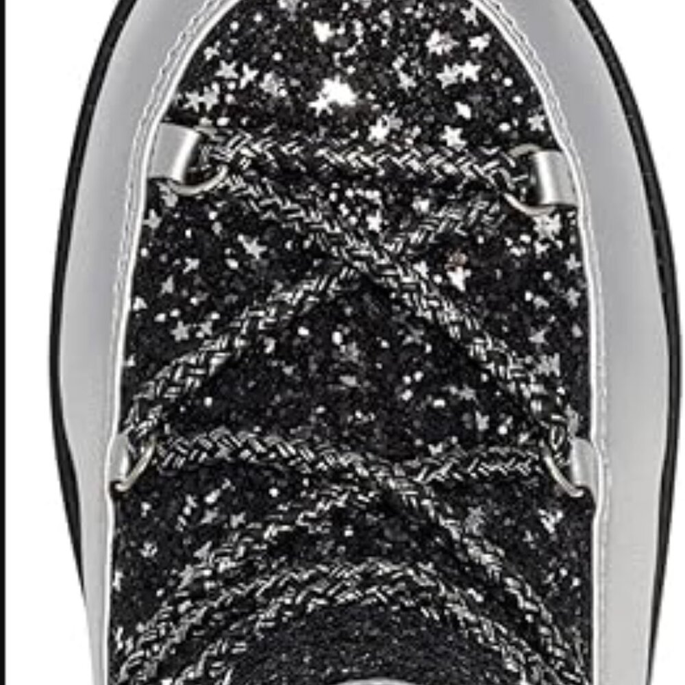 GBG by Guess Sparkle Aylan Boots Silver/Black Sz 5.5 - Picture 9 of 10